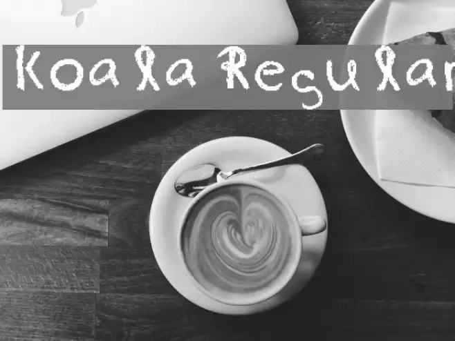 koala Regular Font examples