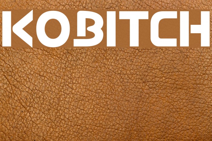 kobitch Font examples