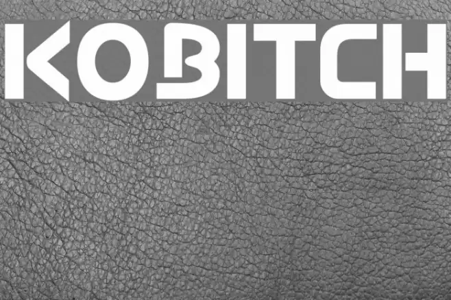 kobitch Font examples