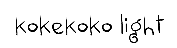 kokekoko light  Fuentes Gratis Descargar