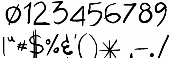 kokekoko light Font OTHER CHARS