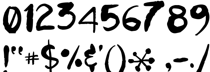kokekoko Font OTHER CHARS