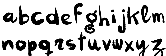 kokekoko Font LOWERCASE