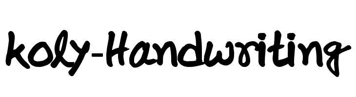 koly-Handwriting Font