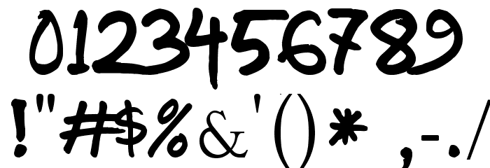 koly-Handwriting Font OTHER CHARS