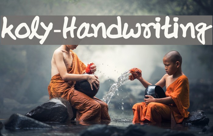 koly-Handwriting Font examples