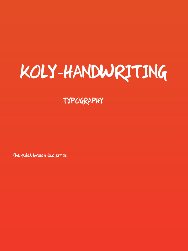 koly-Handwriting Poster