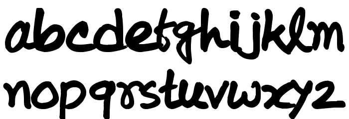 koly-Handwriting Font LOWERCASE