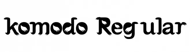 komodo Regular  Fuentes Gratis Descargar