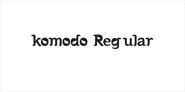 komodo Regular Logo