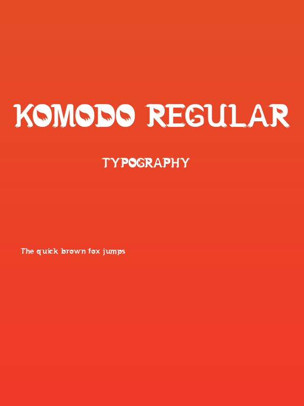 komodo Regular Poster