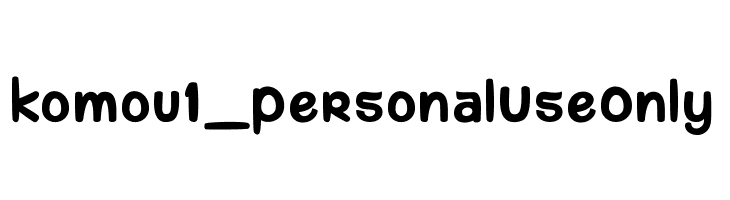 komou 1_PersonalUseOnly  Fuentes Gratis Descargar