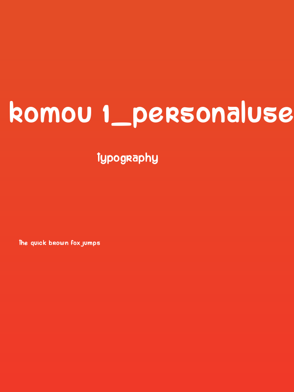 komou 1_PersonalUseOnly Poster