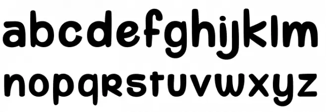 komou 2_PersonalUseOnly Font Litere mici