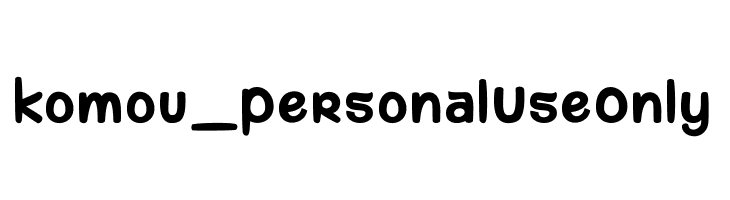 komou_PersonalUseOnly  नि: शुल्क फ़ॉन्ट्स डाउनलोड
