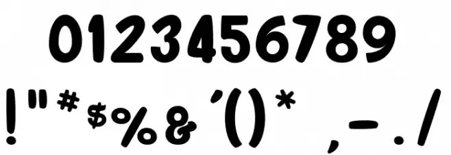 komou_PersonalUseOnly Font OTHER CHARS