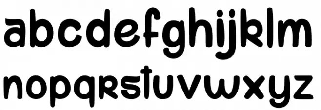 komou_PersonalUseOnly Schriftart Groß