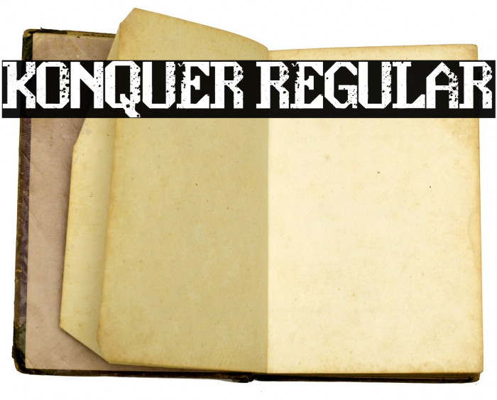 konquer Regular Font examples