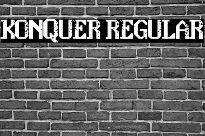 konquer Regular Font examples