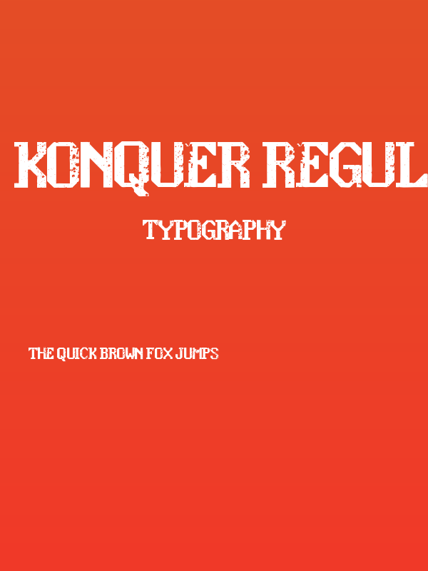 konquer Regular Poster