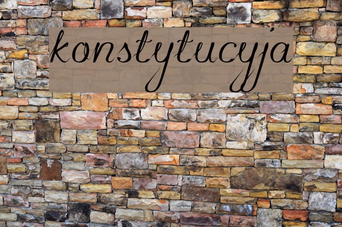 konstytucyja Font examples