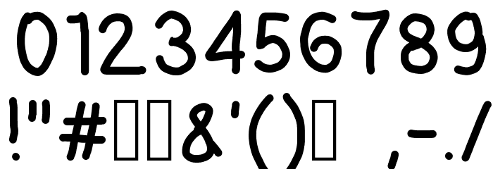 kontuto Font OTHER CHARS
