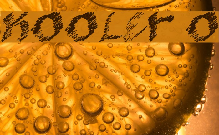 kooler O Font examples