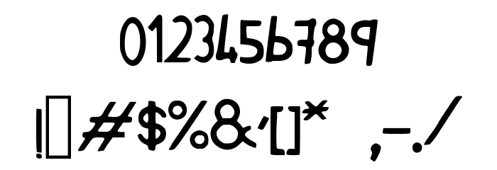 korra_font Font OTHER CHARS