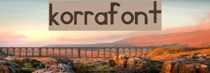 korra_font Font examples