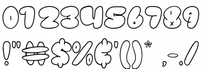 kortz Font OTHER CHARS