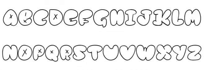 kortz Schriftart Groß