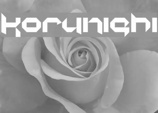 korunishi Font examples