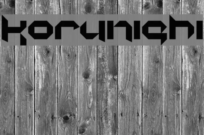 korunishi Font examples