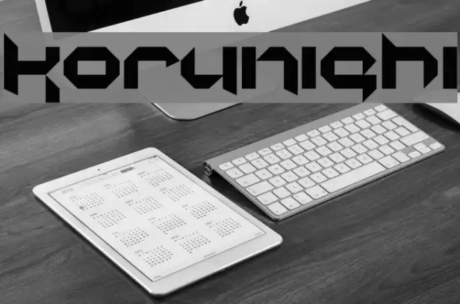 korunishi Font examples