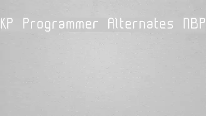 KP Programmer Alternates NBP Polices examples