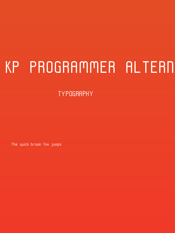 KP Programmer Alternates NBP Poster