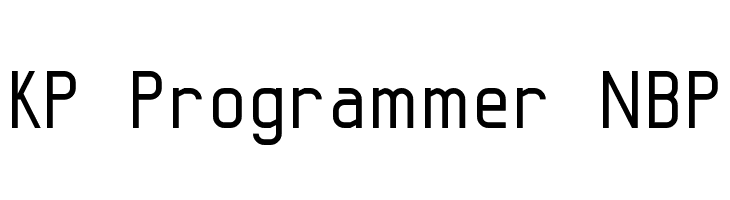 KP Programmer NBP Font