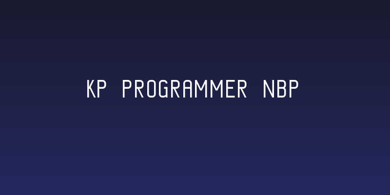 KP Programmer NBP Social Header