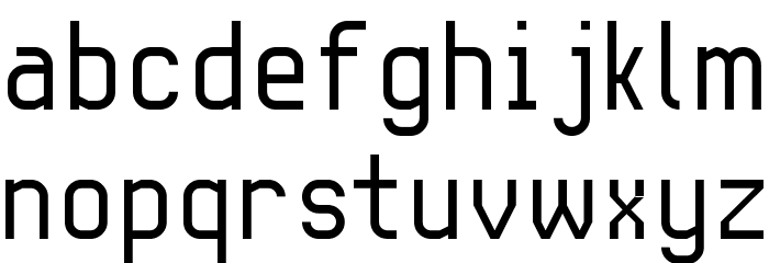 KP Programmer NBP Font LOWERCASE