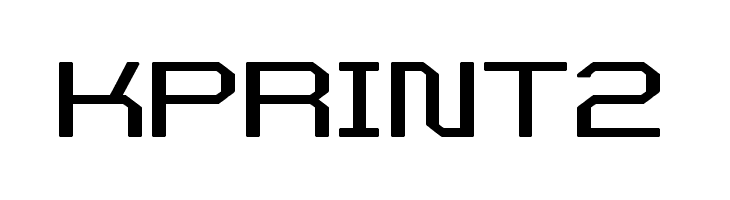 KPRINT2 Schriftart