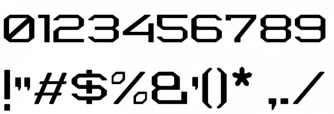 KPRINT2 Font Alte caractere