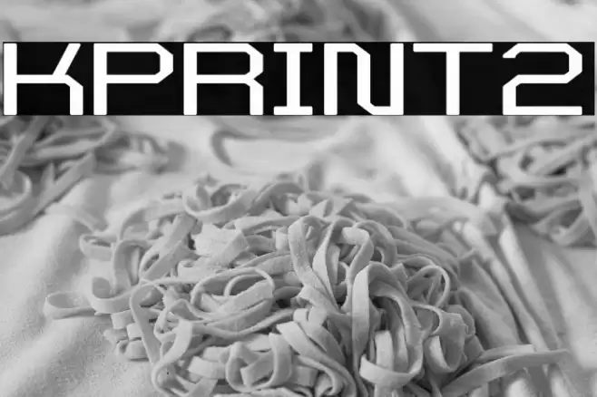 KPRINT2 Font examples