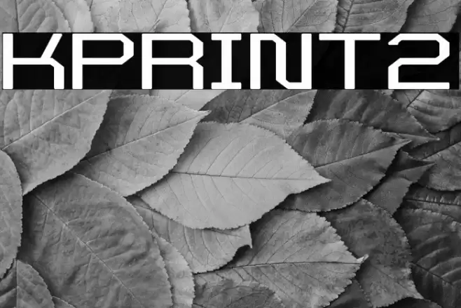 KPRINT2 Font examples