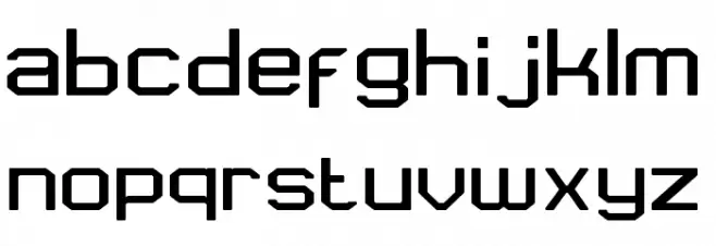 KPRINT2 Font Litere mici