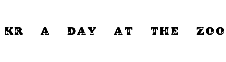 KR A Day At The Zoo Font