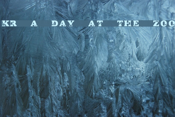 KR A Day At The Zoo Font examples