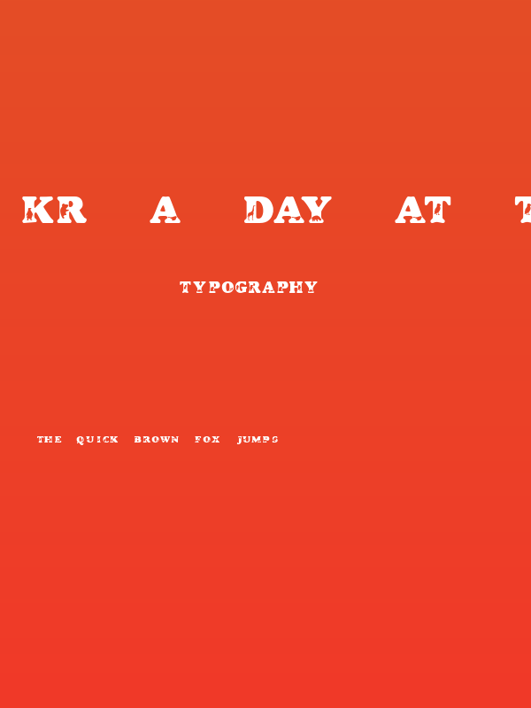 KR A Day At The Zoo Poster