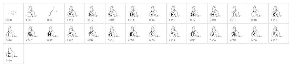 KR A Ferret for Angel Character Map