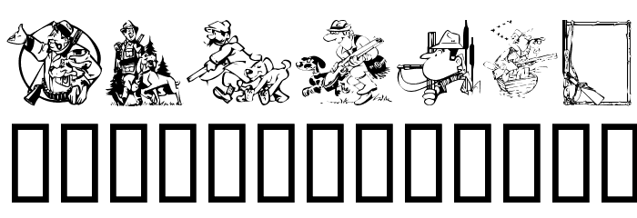 KR A Hunting We Go Font LOWERCASE