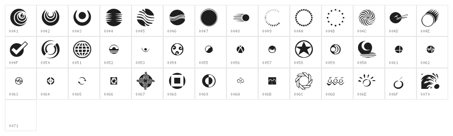 KR A Round Character Map